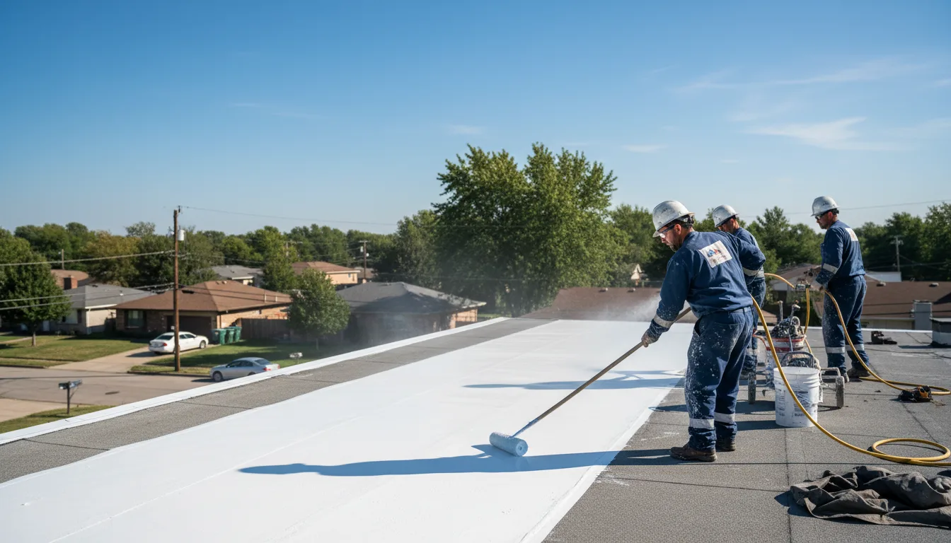 Commercial roof coating in Fairview, OK near me